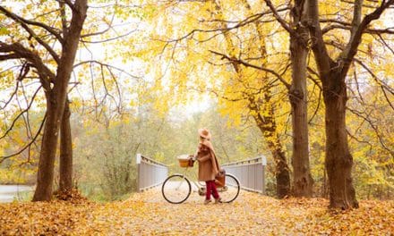 Radfahren im Herbst