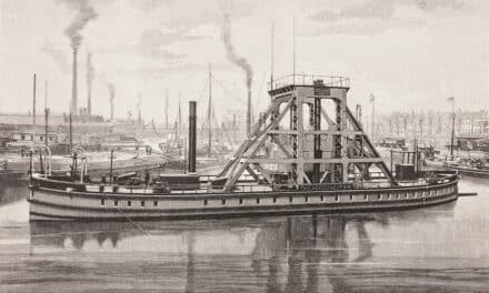 Arbeitsschiffe auf dem&nbsp;Rhein