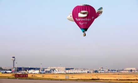 Im Heißluftballon vom Flughafen Düsseldorf nach Mallorca Jungfernfahrt mit Eurowings am 8.&nbsp;Juli