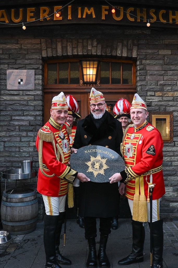 PM Füchschen-2 Dirk Kemmer, Peter König, Oliver Fricke - Einweihung des neuen Nachtquartiers der Prinzengarde © Ralf Bieder