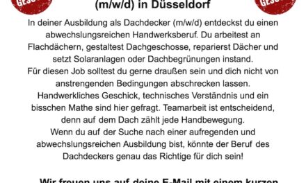 Stefan Golißa Bedachungen sucht Azubis
