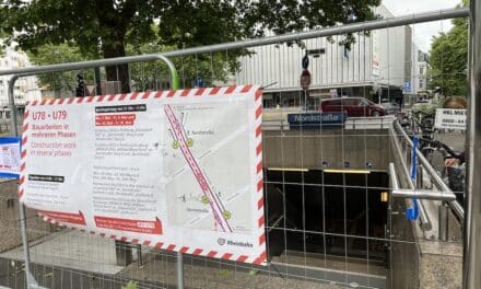 Sanierung der U‑Bahn-Haltestelle „Nordstraße“ geht voran – Nächtliche Änderungen für die Linien U78 und U79 im Oktober und November