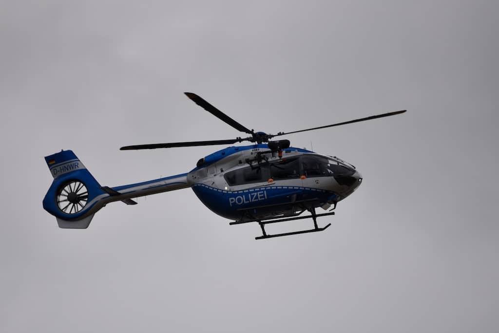 Polizeihubschrauer im Einsatz © Lokalbüro