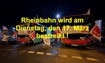 Rheinbahn wird am Dienstag bestreikt – begrenztes Angebot auf einigen Buslinien