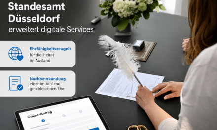 Standesamt Düsseldorf: Ehefähigkeitszeugnis und Auslandsheirat jetzt online beantragen