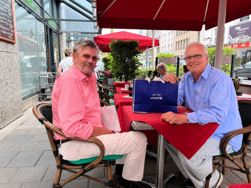 PR-Profi Günther Klum und üsseldorfs Netzwerker Heribert Klein © Lokalbüro